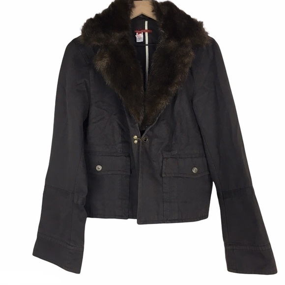 TAPEMEASURE Jacket Removable Faux Fur Collar Beth Dutton Yellowstone Style 14 - Picture 1 of 16
